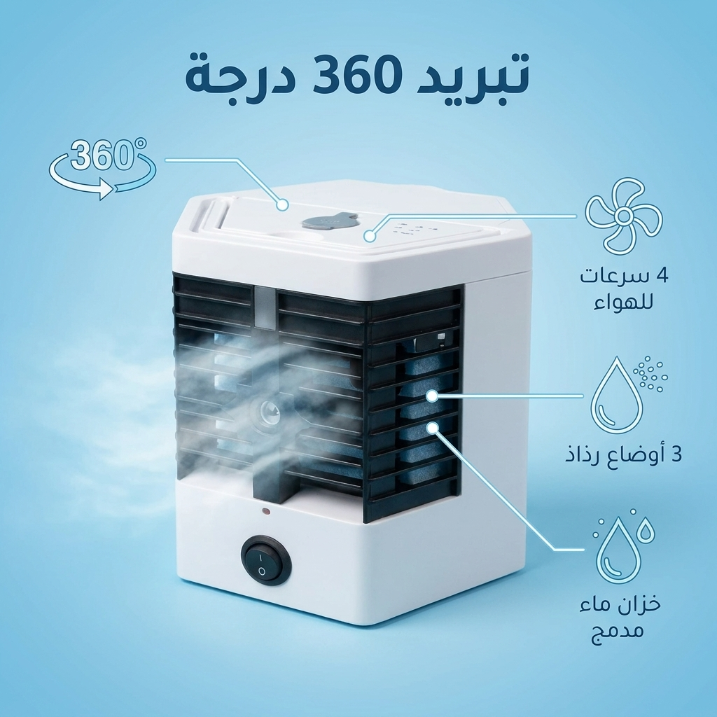مع المكيّف الهوائي المحمول Arctic Air Ultra Pro، ستحصل على هواء بارد ومنعش خلال ثوانٍ فقط!