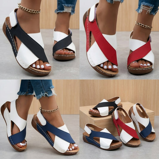 Sandales orthopédiques à talon compensé super confortables pour femmes
