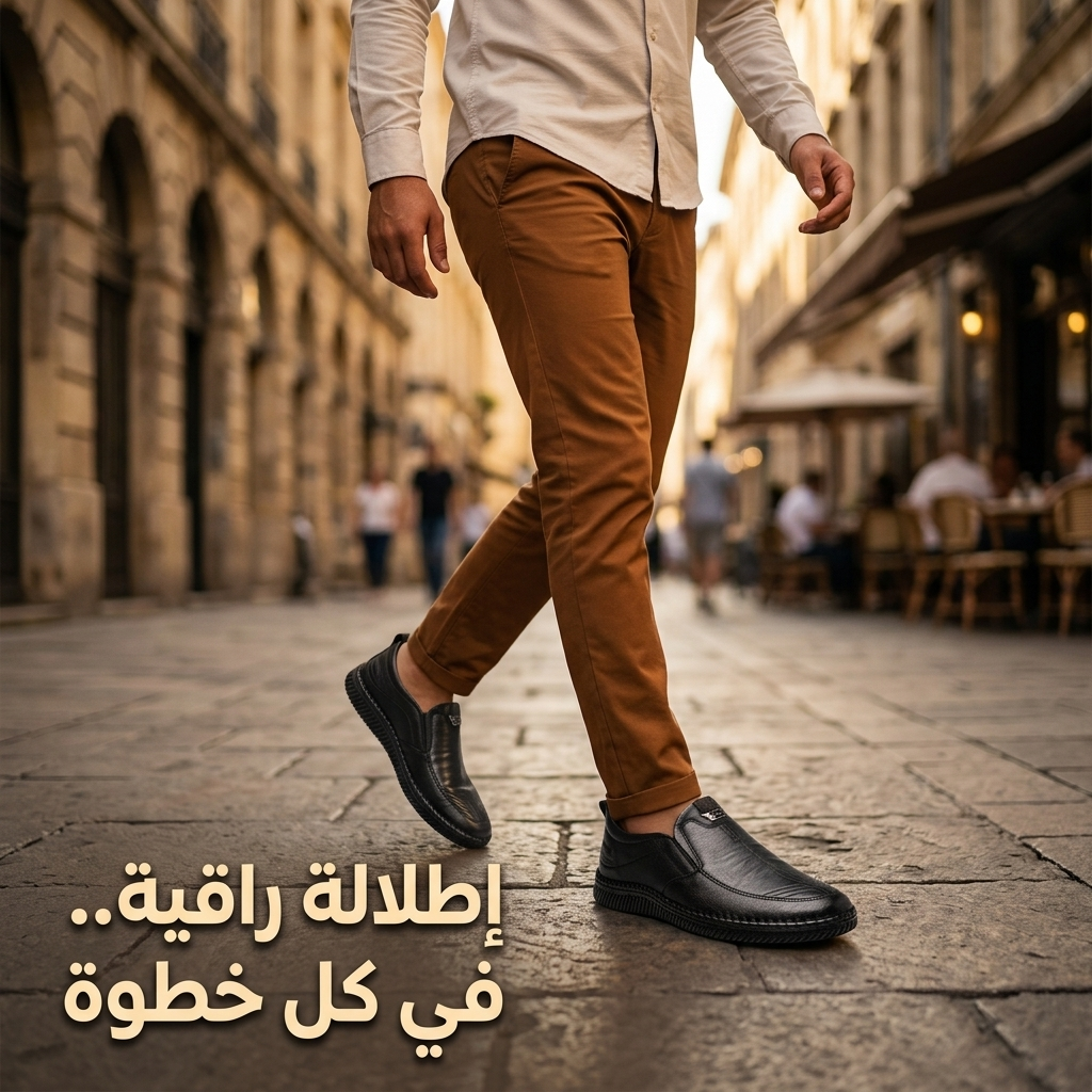 حذاء الجلد الأصيل الفاخر طبي