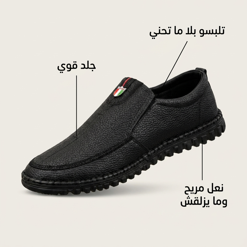نعل مريح وجلد قوي وتلبسو بلا ما تحني