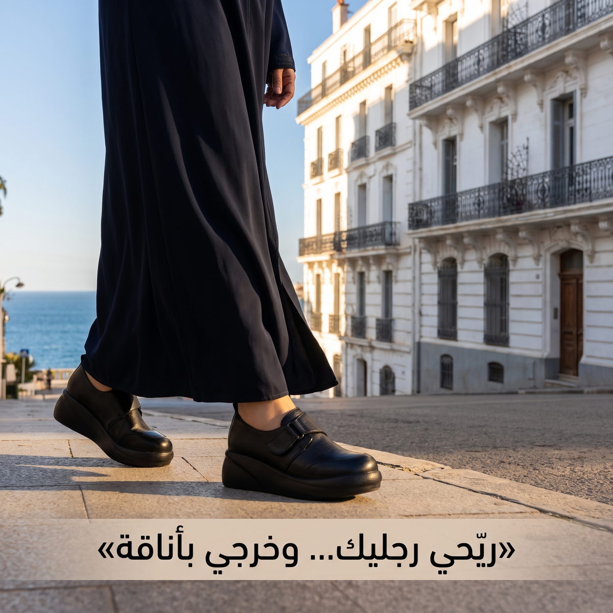 ريّحي رجليك وخرجي بأناقة